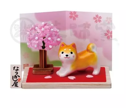 Печь Якуси Вараку Зукуси Собака Погода Сиба Ину Сакура [9661] коричневый