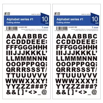 Печать Алфавит Заглавные Буквы Водонепроницаемые Наклейки Английские Водонепроницаемые Имя Почты Шкафчик Велосипед Открытый Сделано в Японии Заглавные Буквы (2 куска)