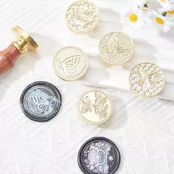 Печать бабочки восковой штамп DIY скрапбукинг конверт запечатывание поздравительная открытка подарки свадебное приглашение украшение
