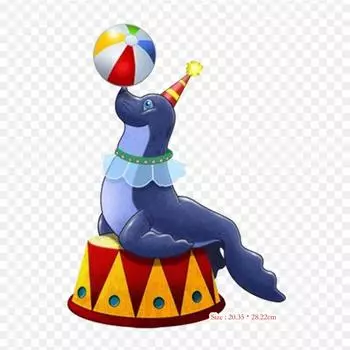 Печать клоуна, цирковой клоун, термопереносная печать, виниловые нашивки, наклейки для одежды, аппликации «сделай сам», моющиеся нашивки