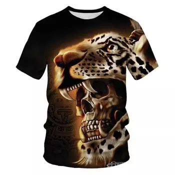 Печать летних мужских футболок с круглым вырезом, повседневных футболок с коротким рукавом, модных тенденций уличной моды, мужских топов S