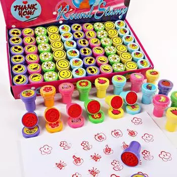 Печать мультфильма штамп для детей: Милые выражения лиц животных для наград и поощрительных подарков в детском саду