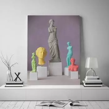 Печать на холсте, греческая скульптура, картина, настенное искусство, минималистичная живопись, домашний декор, эстетический модульный постер для гостиной, без рамки 21cm30cm NoFrame