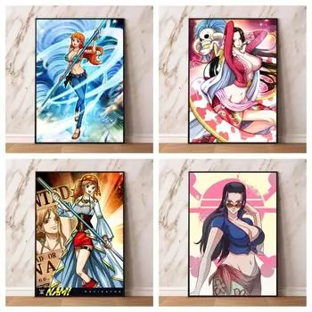 Печать на холсте и живопись, интегрированная аниме, наномодульная печать, современная стена для гостиной, рождественский подарок, эстетический постер 21cm30cm NoFrame