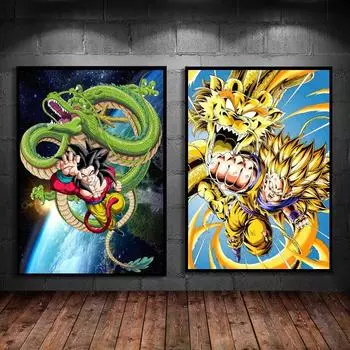 Печать на холсте, настенное искусство в стиле аниме Dragon Ball Carot, предметы интерьера, постеры для современной гостиной 21cm30cm NoFrame
