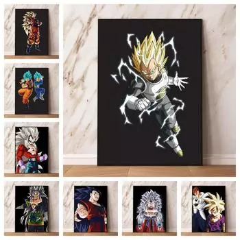 Печать на холсте Seven Dragon Ball Преобразование персонажей Модульная картина Подарок на день рождения 21cm30cm NoFrame