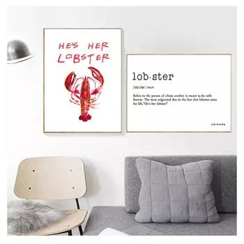 Печать на холсте, вдохновляющие цитаты, картина на холсте, скандинавские настенные панно, домашний декор для ресторана, постер для ТВ-шоу, Омар 21cm30cm NoFrame