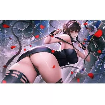 Печать на холсте, видеоигры, Cabbia Spy X Family, обнаженная сексуальная девушка, художественный декор для спальни, подвесная картина 21cm30cm NoFrame