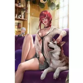 Печать на холсте, видеоигры, цельный Нами, обнаженная сексуальная девушка, художественная спальня, домашний декор, подвесная картина 21cm30cm NoFrame