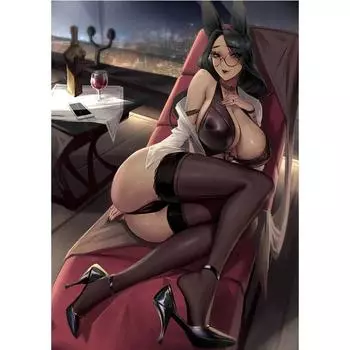 Печать на холсте, видеоигры, Kda Evelyn, обнаженная сексуальная девушка, искусство, гостиная, домашний декор, подвесная картина 21cm30cm NoFrame