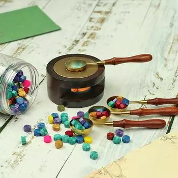 Печать на воске для плавильной печи Подарочный набор для самостоятельной работы с ментальным горшком для печи Поделки из воска Скрапбукинг Фото для свечи Штамп