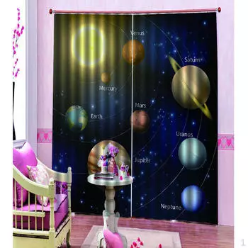 Печать полиэстер ткань оконные шторы декор 140 x 100cm