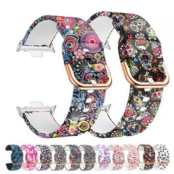 Печать ремешка для Xiaomi Mi Band 8 Pro MiBand 8 сменный силиконовый ремешок для умных часов Bracele correa Redmi watch 4 ремешок Xiaomi 8 Pro