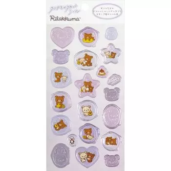 Печать Rilakkuma Clear Character Cut Seal SE60203 Purple Sealing Wax Style Sealing Wax Style Sealing Wax Stamp San-X