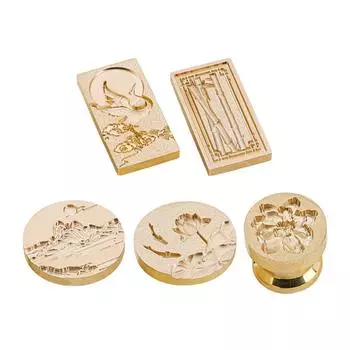 Печать с медной головкой, классическая винтажная медная головка, сделай сам, ручной учет для свадебной открытки E