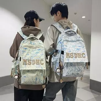 Печать школьный рюкзак женский дорожный рюкзак письмо мужской рюкзак большой емкости красный