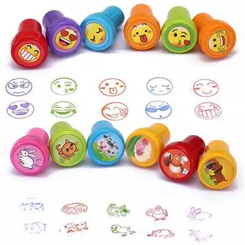 Печать штампа Раннее образование Скрапбукинг Штампы Скрапбукинг Наградная игрушка Резиновый штамп Детская игрушка Дети Мультяшная печать DIY Нежные украшения 3