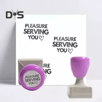 Печать «Удовольствие от обслуживания» напоминает клиентам о необходимости давать дополнительные чаевые. Уникальная самонаполняющаяся печать с напоминанием о чаевых. фиолетовый