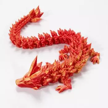 Печатная 3D-игрушка-фиджет в виде дракона с кристаллами, вращающееся шарнирное яйцо дракона, идеальный подарок для детей с СДВГ, идеально подходит для дней рождения