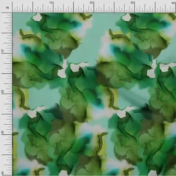 Печатная ткань панели текстуры ткани гибкого трубопровода хлопка oneOone шириной 40 дюймов в ярдах 42 Inch Wide - Viscose Chiffon зелёный