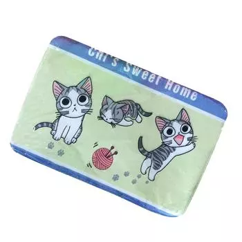 Печатный коврик для двери в помещении, фланелевый коврик для ног, анти-ковры для ванной, кухни, коридора