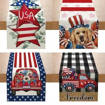 Печатный настольный флаг для гостиной, украшение стола, праздничная скатерть, праздничное украшение стола, скатерть 33cmx180cm ZQ4-1