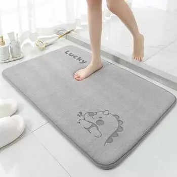 Печатный впитывающий коврик, коврик для туалетной двери, новый нескользящий коврик для ванной комнаты 40cm*60cm
