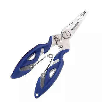 Peche рыболовные плоскогубцы, резак для лески, средство для удаления крючков, складные ножницы из нержавеющей стали для использования в рыбе, захват для рыбы, инструменты для рыболовных снастей, 1 шт. синий