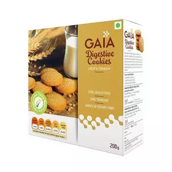 Печенье для улучшения пищеварения (200 г), Digestive Cookies, Gaia