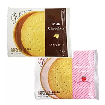 Печенье Maeda Seika Research 60 шт. шоколадная клубника (30 сэндвичей/30 сэндвичей)/Сравнение вкусов/Ассортимент