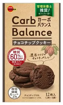 Печенье с шоколадной крошкой Bourbon Carb Balance, 12 шт. x 5 коробок