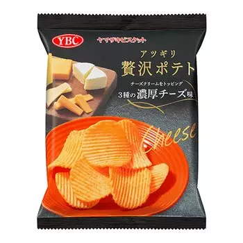 Печенье Ямазаки Atsugiri Luxury Potato 3 вида с насыщенным сырным вкусом 55 г x 12 пакетиков