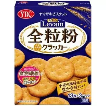 Печенье Yamazaki Biscuits Levain Цельнозерновые крекеры S 39 шт. x 10 шт. (YBC)