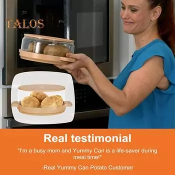 Печеный картофель в микроволновке, пароварка, дважды запеченный картофель, микроволновая печь, мешок для запекания картофеля для нежного, пушистого картофеля A