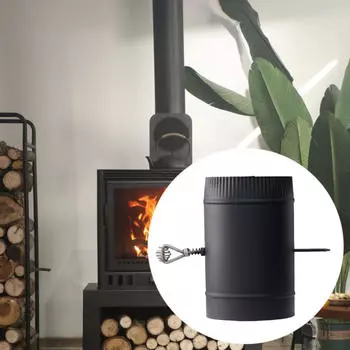 Печная труба с заслонкой, ручной объемный выхлоп для контроля жаростойкого дымохода