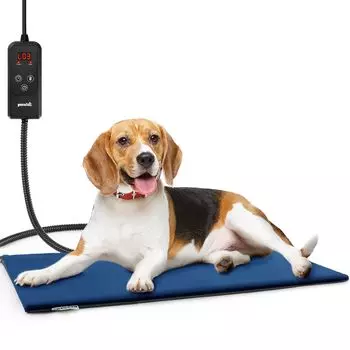Pecute Pet Hot Carpet Cat Cat Dog Hot 6 Level Temperature 6 Level Timer Heat Mat for Small Pet Heat Bite Pet Heat Anti-Electric Shock Overheating 1 Cover