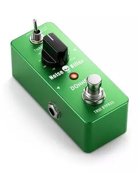Педаль эффекта Donner Noise Gate для гитары с 2 режимами Noise Killer (Шумовой шлюз) зелёный