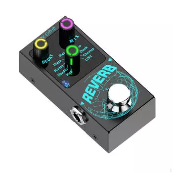 Педаль эффекта гитарного ревербератора цифровая с 9 режимами железный кейс легко носить с собой