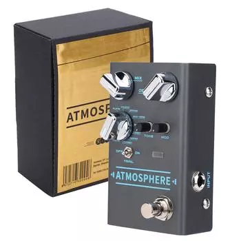 Педаль эффекта реверберации гитара 9 цифровой байпас окружения музыкальные инструменты аксессуары R4