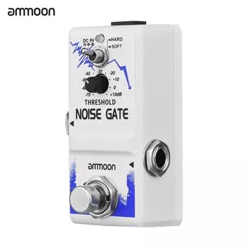 Педаль эффектов для гитары Ammoon Single Noise Gate True Bypass, корпус из цинкового сплава синий