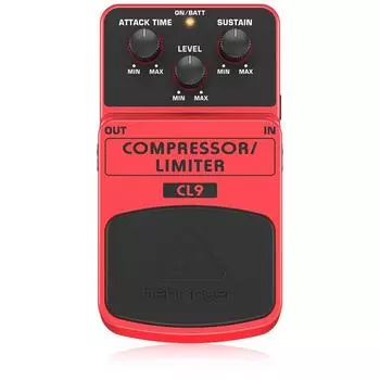 Педаль эффектов для гитары Behringer CompressorLimiter CL9 COMPRESSORLIMITER Oragne