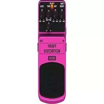 Педаль эффектов для гитары Behringer с тяжелым искажением HD300 HEAVY DISTORTION