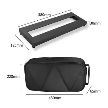 Педаль эффектов для гитары небольшого размера из алюминиевого сплава 154,9 дюйма с сумкой для переноски чёрный