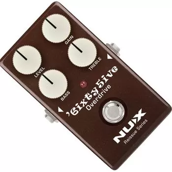 Педаль эффектов для гитары NUX 6ixty 5ive overdrive чистый