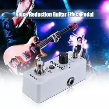 Педаль эффектов для гитары с шумоподавлением, 2 режима, корпус из алюминиевого сплава, True Bypass