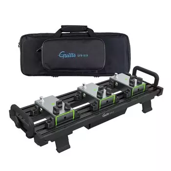 Педаль эффектов Guitto Guitto с зажимом, фиксированный эффект, алюминиевый сплав, с ультралегкой сумкой для переноски, черного цвета (Маленький) чёрный