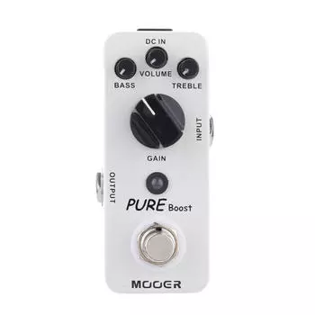 Педаль эффектов Mooer Pure Boost Micro Mini Boost для электрогитары True Bypass
