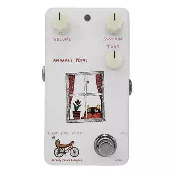 Педаль Animals Педаль Animals Rust Rod Head Гитарный эффектор Big Muff Type Fuzz/Fuzz Ram s белый