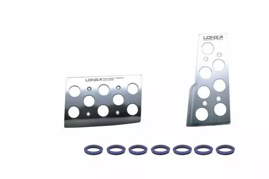 Педаль автомобильная алюминиевая Napolex LONZA AT набор педалей для автомобиля размеры спортивных педалей автомобильные принадлежности 71x110/119x56 мм LZ-303