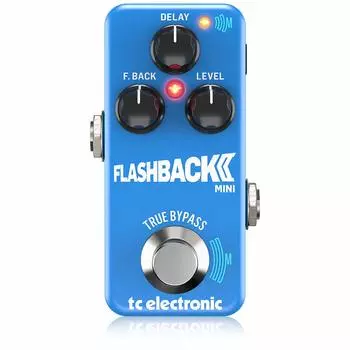 Педаль цифровой задержки tc electronic TonePrint Совместимый студийный алгоритм Педальный переключатель MASH Crystal Delay Буфер True Bypass FLASHBACK 2 MINI DELAY